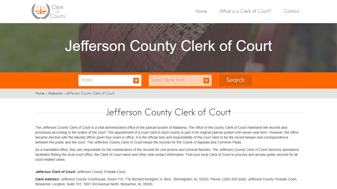 Jefferson County Clerk of Court