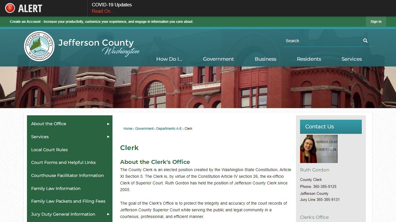 Clerk | Jefferson County, WA